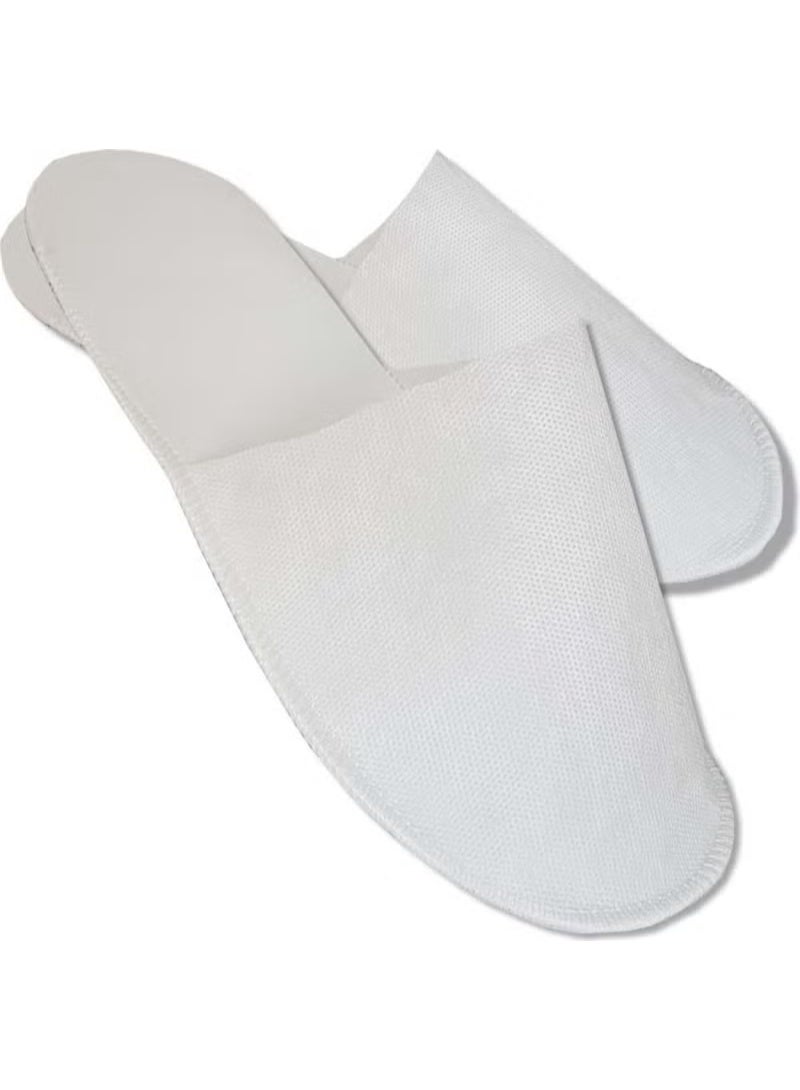 Overlock White Interlining Disposable Slippers 100 PIECES